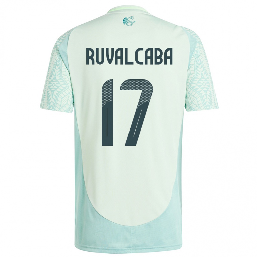 Niño Fútbol Camiseta México Jorge Ruvalcaba #17 Lino Verde 2ª Equipación 24-26 Argentina