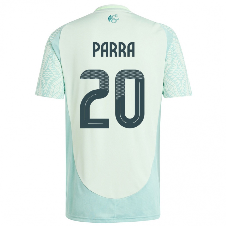 Niño Fútbol Camiseta México Rodrigo Parra #20 Lino Verde 2ª Equipación 24-26 Argentina