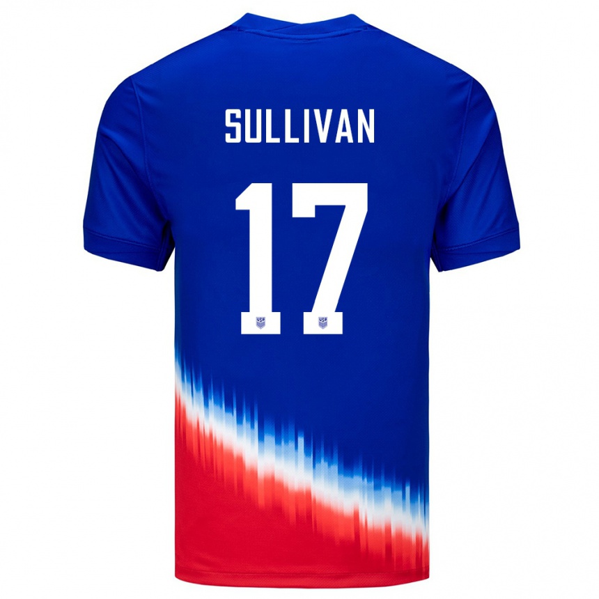 Niño Fútbol Camiseta Estados Unidos Andi Sullivan #17 Azul 2ª Equipación 24-26 Argentina