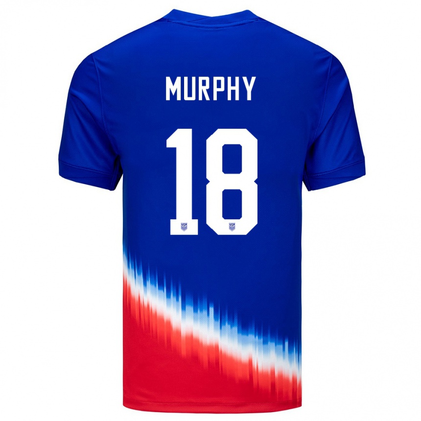 Niño Fútbol Camiseta Estados Unidos Casey Murphy #18 Azul 2ª Equipación 24-26 Argentina