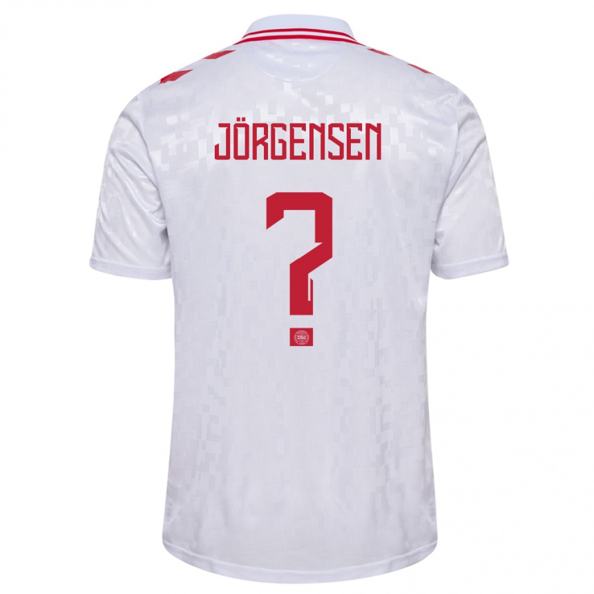 Niño Fútbol Camiseta Dinamarca Thomas Jörgensen #0 Blanco 2ª Equipación 24-26 Argentina