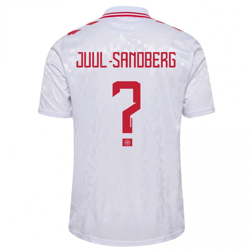 Niño Fútbol Camiseta Dinamarca Nikolaj Juul-Sandberg #0 Blanco 2ª Equipación 24-26 Argentina