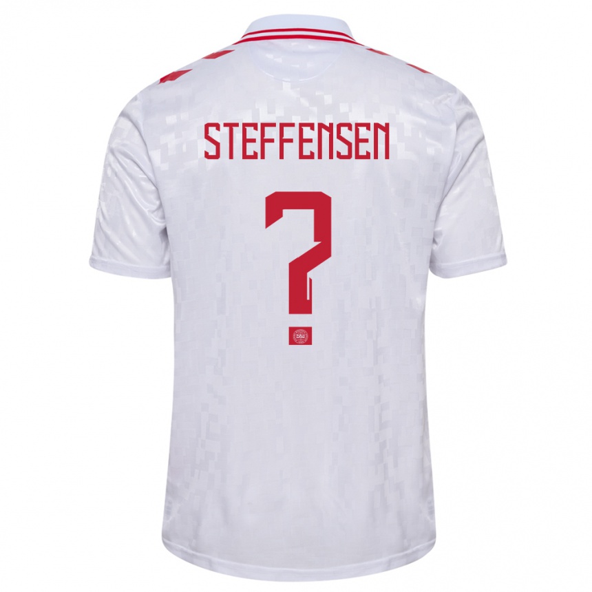 Niño Fútbol Camiseta Dinamarca Mark Steffensen #0 Blanco 2ª Equipación 24-26 Argentina