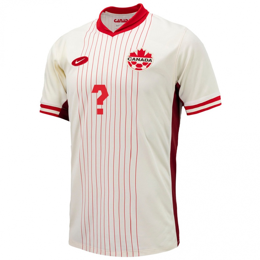 Niño Fútbol Camiseta Canadá Su Nombre #0 Blanco 2ª Equipación 24-26 Argentina