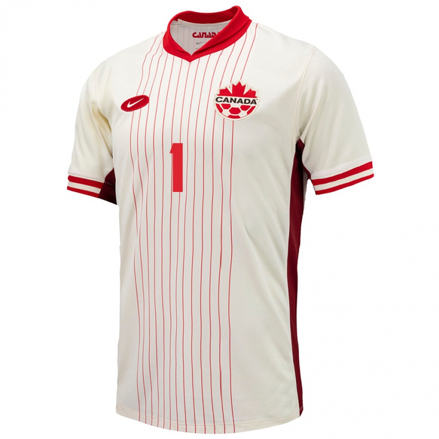 Niño Fútbol Camiseta Canadá Dayne St Clair #1 Blanco 2ª Equipación 24-26 Argentina