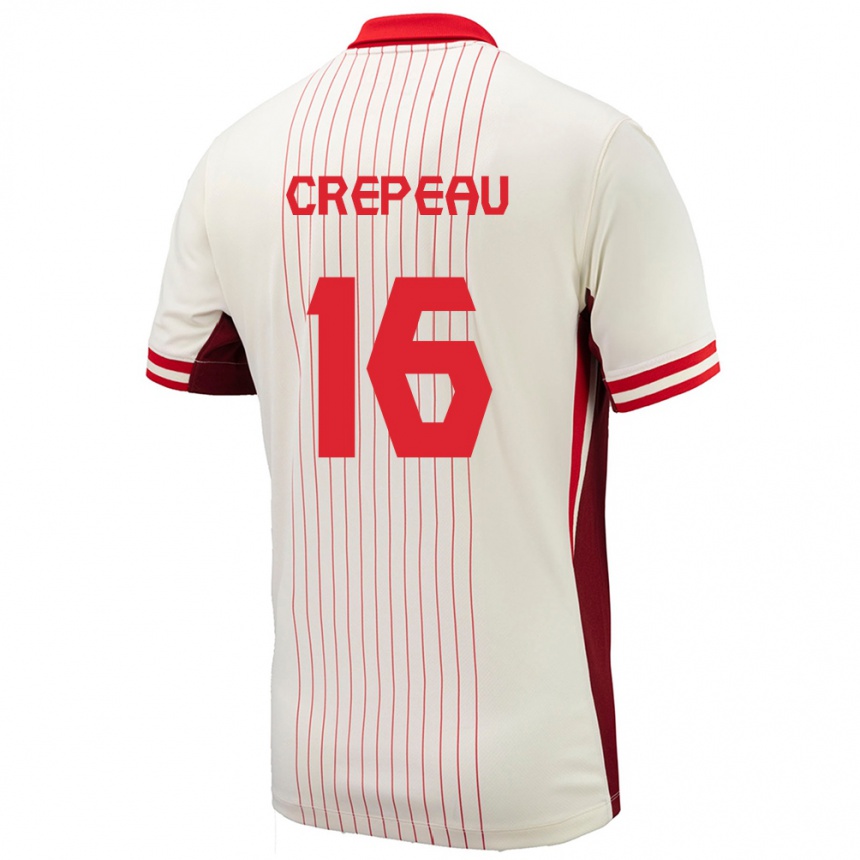 Niño Fútbol Camiseta Canadá Maxime Crepeau #16 Blanco 2ª Equipación 24-26 Argentina