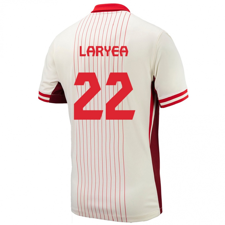 Niño Fútbol Camiseta Canadá Richie Laryea #22 Blanco 2ª Equipación 24-26 Argentina