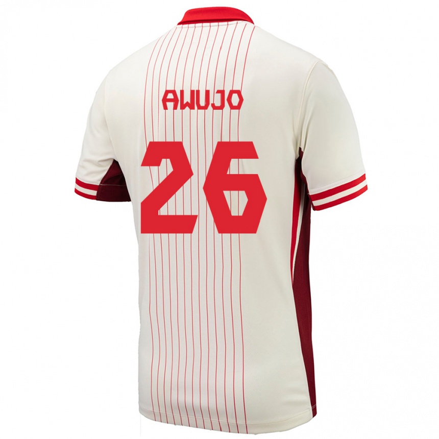 Niño Fútbol Camiseta Canadá Simi Awujo #26 Blanco 2ª Equipación 24-26 Argentina