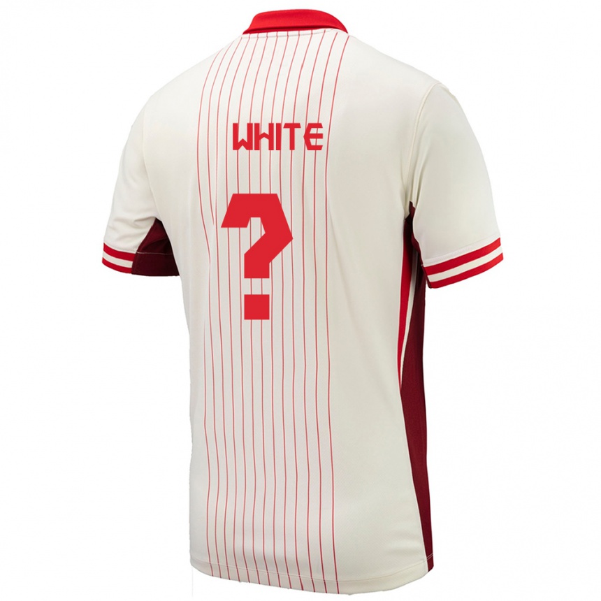 Niño Fútbol Camiseta Canadá Eric White #0 Blanco 2ª Equipación 24-26 Argentina