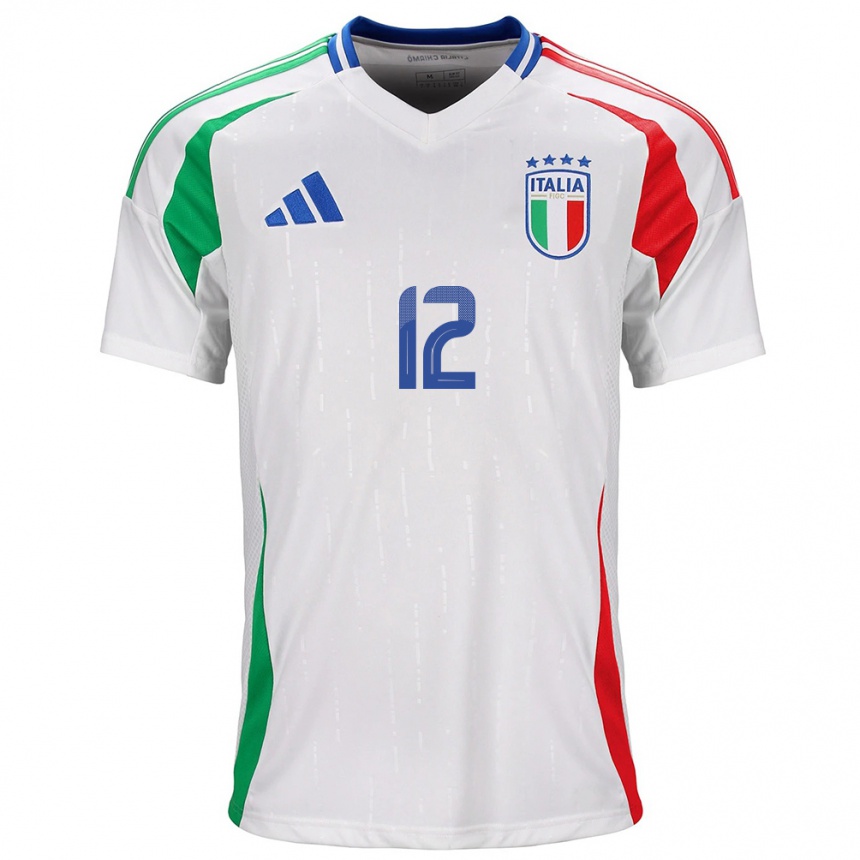 Niño Fútbol Camiseta Italia Ivan Provedel #12 Blanco 2ª Equipación 24-26 Argentina