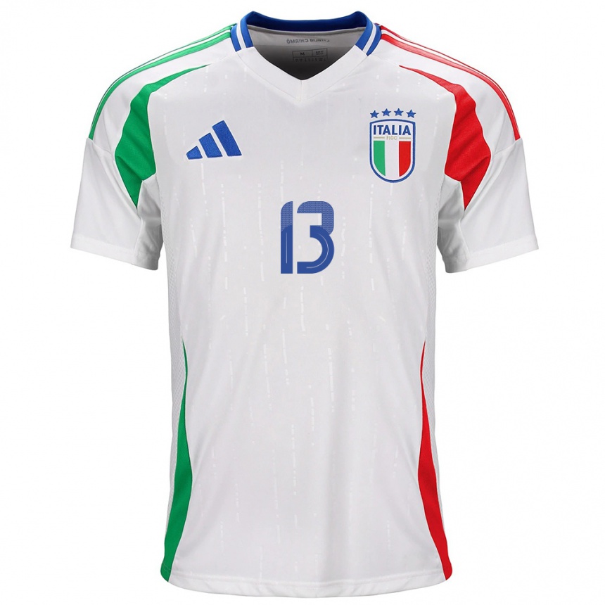 Niño Fútbol Camiseta Italia Elisa Bartoli #13 Blanco 2ª Equipación 24-26 Argentina