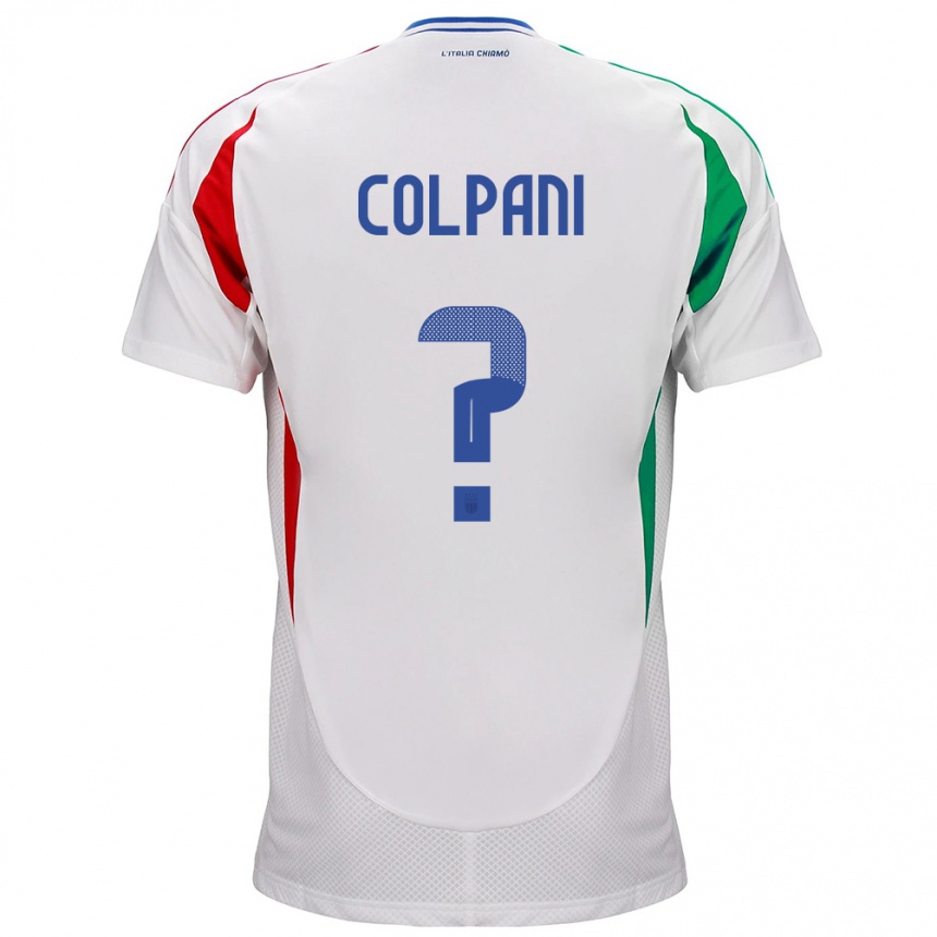 Niño Fútbol Camiseta Italia Andrea Colpani #0 Blanco 2ª Equipación 24-26 Argentina