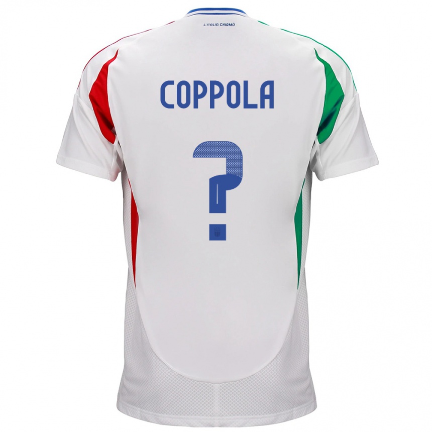 Niño Fútbol Camiseta Italia Diego Coppola #0 Blanco 2ª Equipación 24-26 Argentina