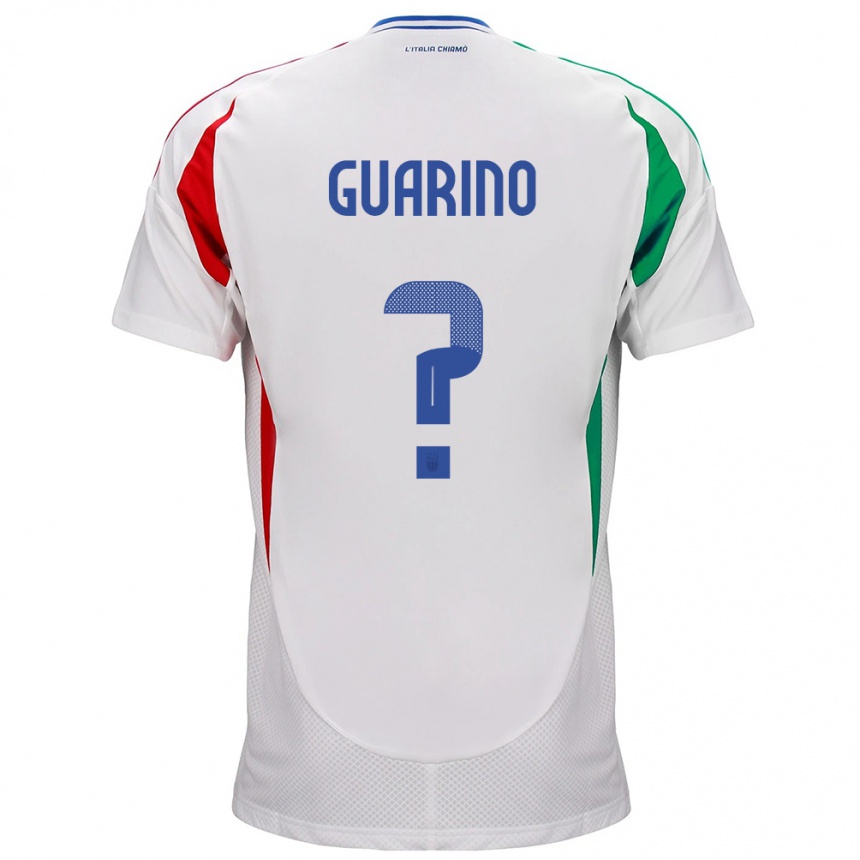 Niño Fútbol Camiseta Italia Gabriele Guarino #0 Blanco 2ª Equipación 24-26 Argentina