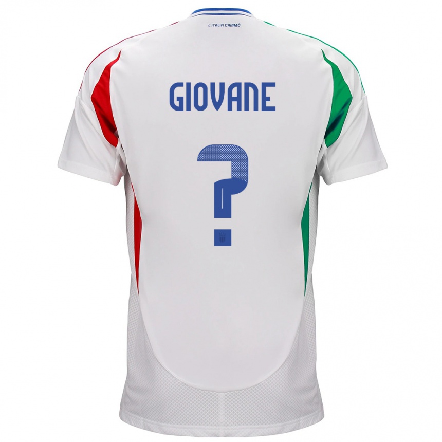 Niño Fútbol Camiseta Italia Samuel Giovane #0 Blanco 2ª Equipación 24-26 Argentina