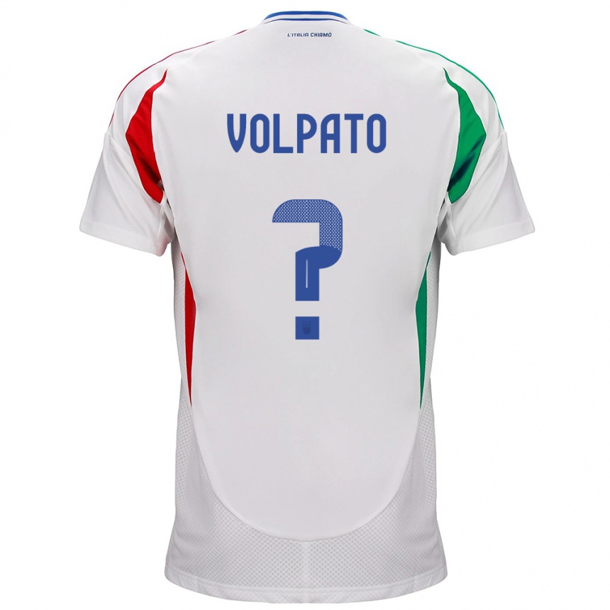 Niño Fútbol Camiseta Italia Cristian Volpato #0 Blanco 2ª Equipación 24-26 Argentina