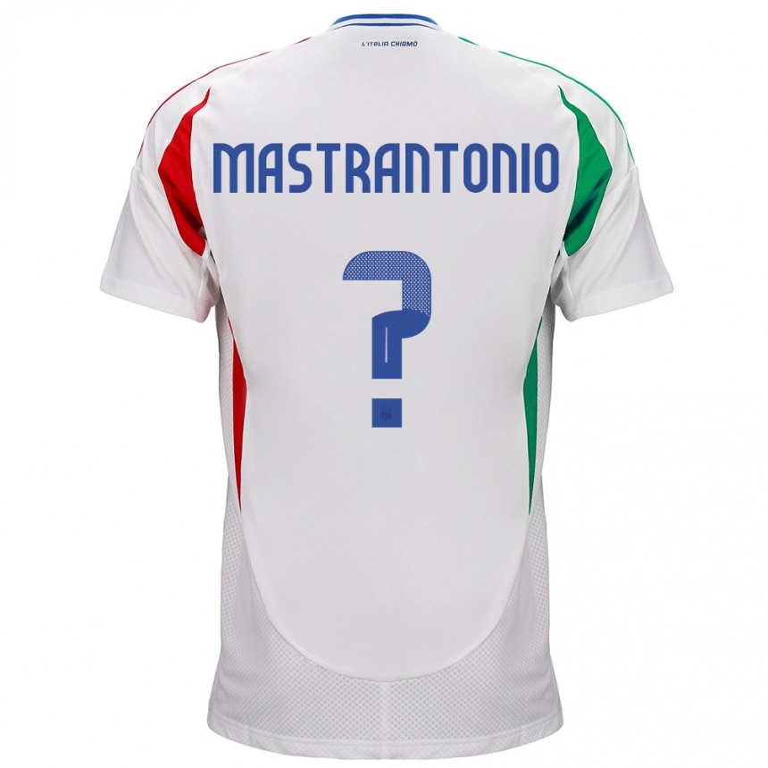 Niño Fútbol Camiseta Italia Davide Mastrantonio #0 Blanco 2ª Equipación 24-26 Argentina