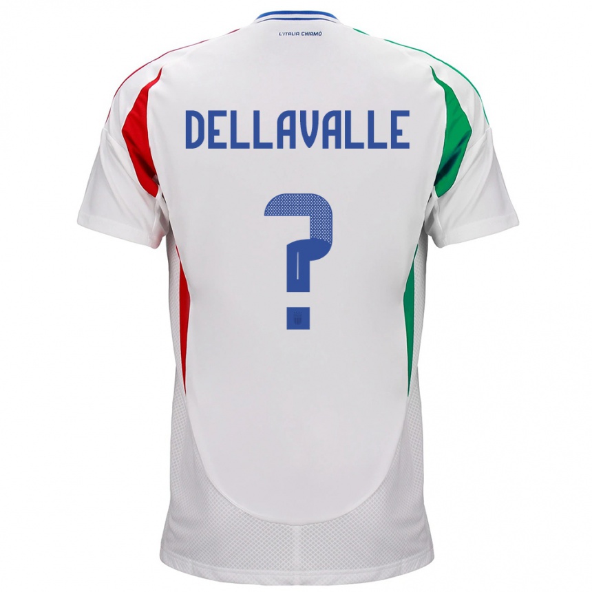 Niño Fútbol Camiseta Italia Alessandro Dellavalle #0 Blanco 2ª Equipación 24-26 Argentina