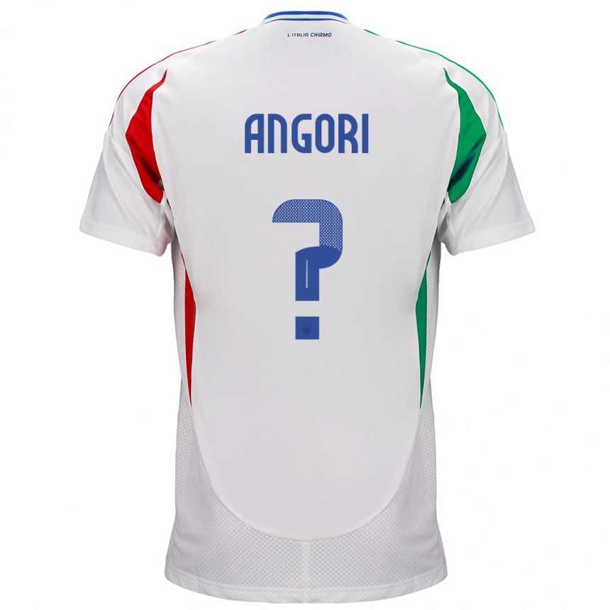 Niño Fútbol Camiseta Italia Samuele Angori #0 Blanco 2ª Equipación 24-26 Argentina