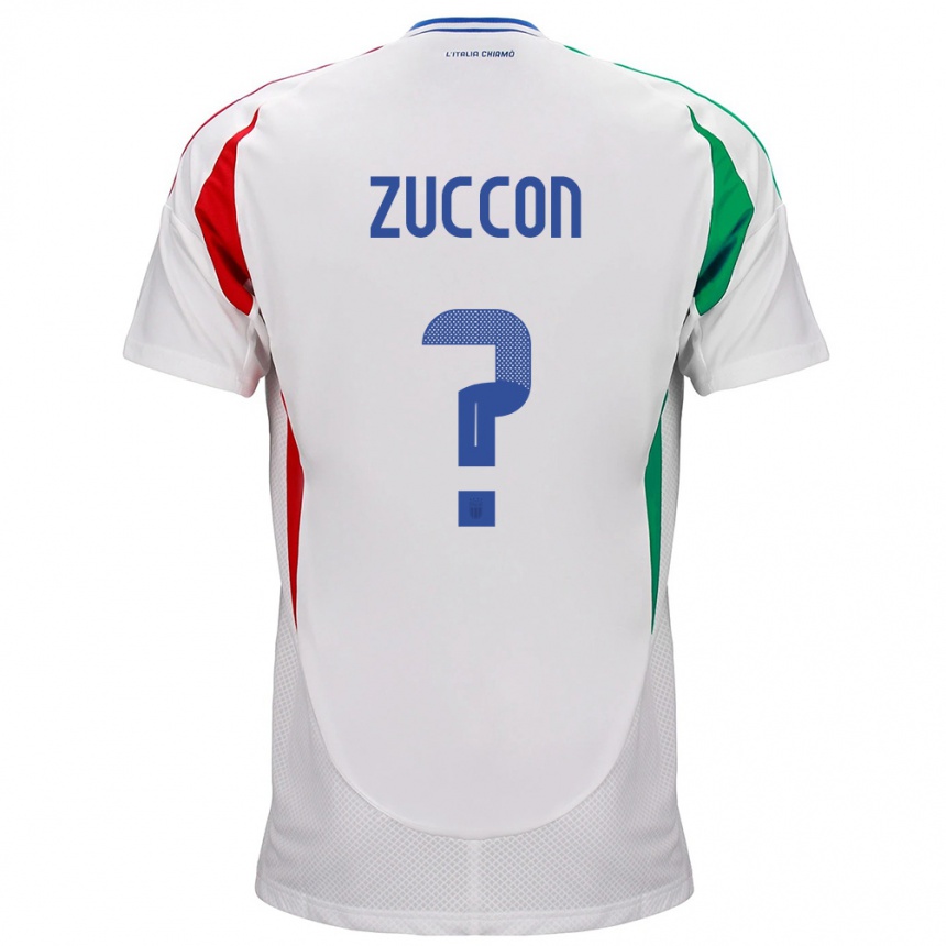 Niño Fútbol Camiseta Italia Federico Zuccon #0 Blanco 2ª Equipación 24-26 Argentina