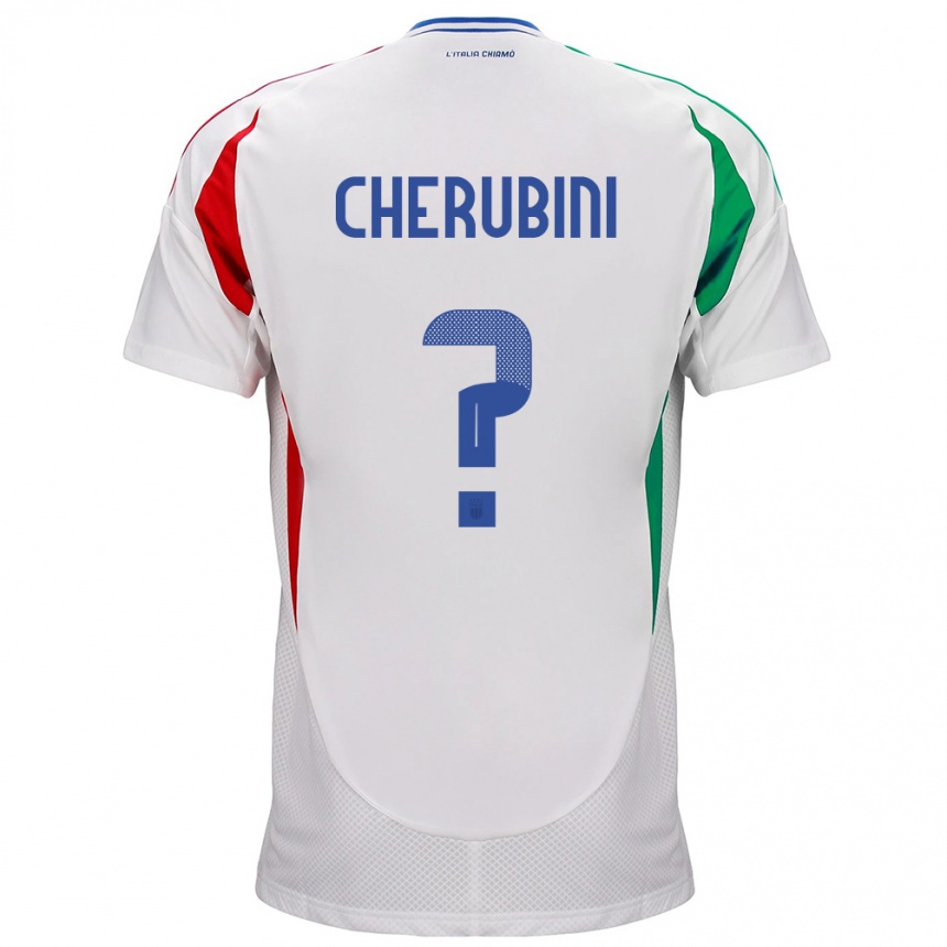 Niño Fútbol Camiseta Italia Luigi Cherubini #0 Blanco 2ª Equipación 24-26 Argentina