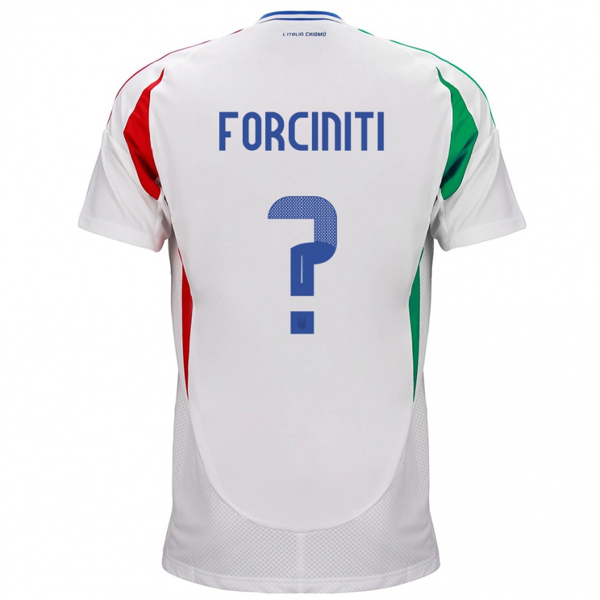 Niño Fútbol Camiseta Italia Luigi Forciniti #0 Blanco 2ª Equipación 24-26 Argentina