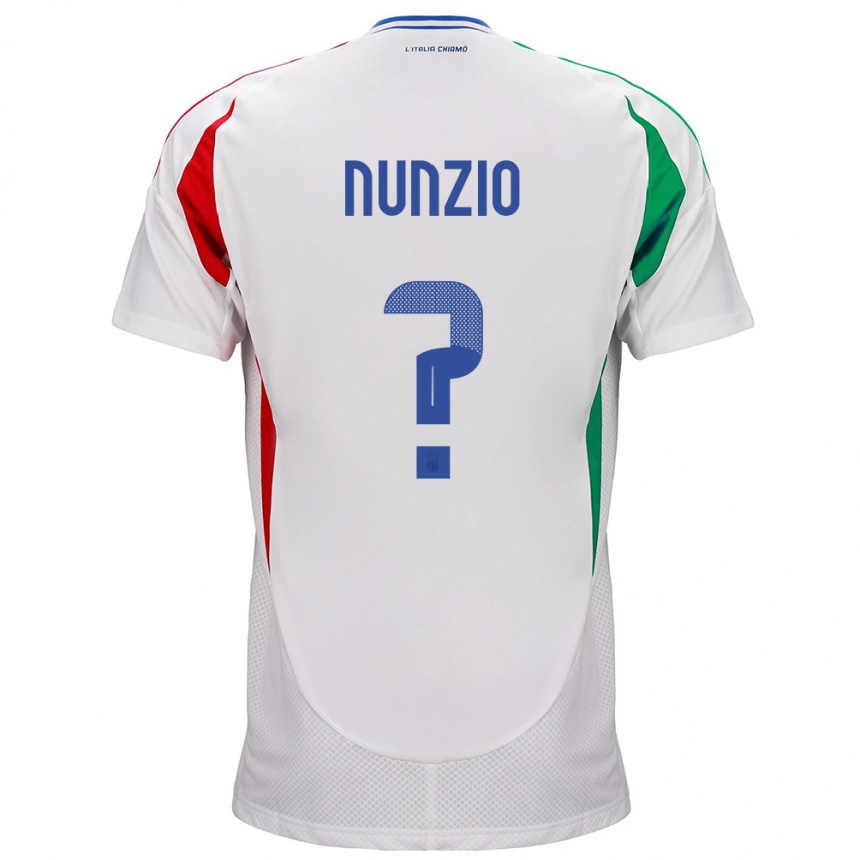 Niño Fútbol Camiseta Italia Alessandro Di Nunzio #0 Blanco 2ª Equipación 24-26 Argentina