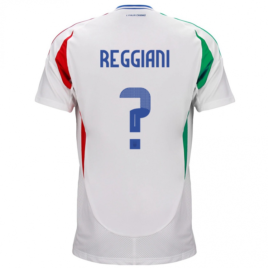 Niño Fútbol Camiseta Italia Luca Reggiani #0 Blanco 2ª Equipación 24-26 Argentina