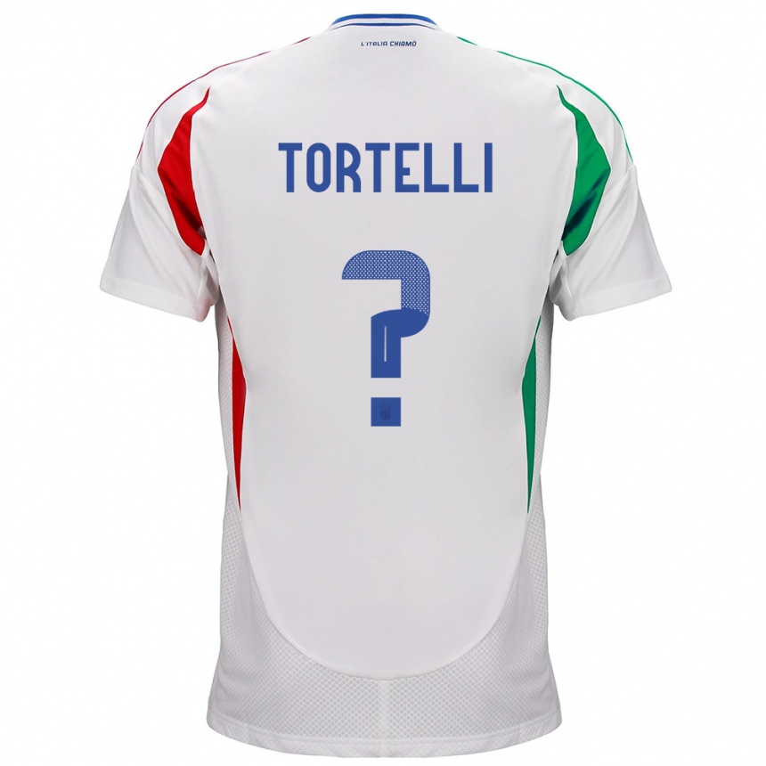 Niño Fútbol Camiseta Italia Alice Tortelli #0 Blanco 2ª Equipación 24-26 Argentina