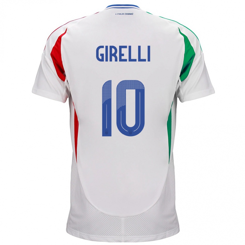 Niño Fútbol Camiseta Italia Cristiana Girelli #10 Blanco 2ª Equipación 24-26 Argentina