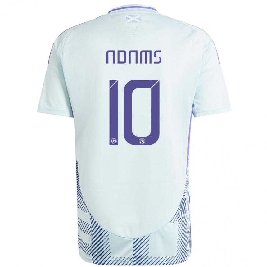 Niño Fútbol Camiseta Escocia Ché Adams #10 Azul Menta Claro 2ª Equipación 24-26 Argentina