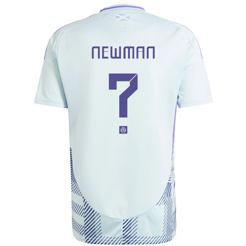 Niño Fútbol Camiseta Escocia Jack Newman #0 Azul Menta Claro 2ª Equipación 24-26 Argentina