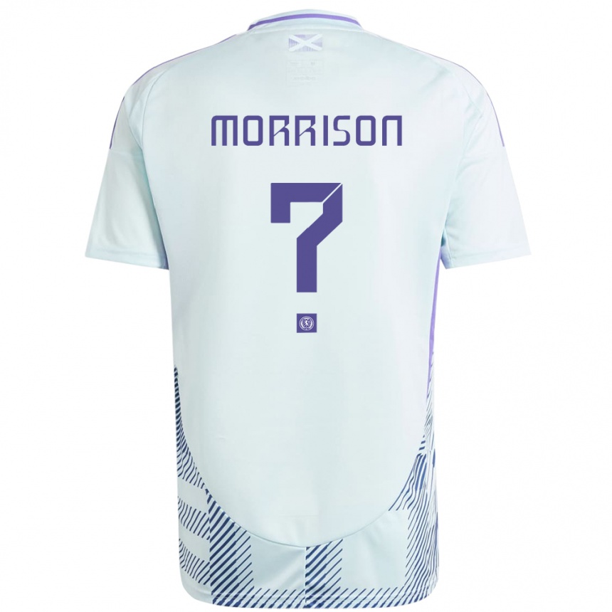 Niño Fútbol Camiseta Escocia Liam Morrison #0 Azul Menta Claro 2ª Equipación 24-26 Argentina