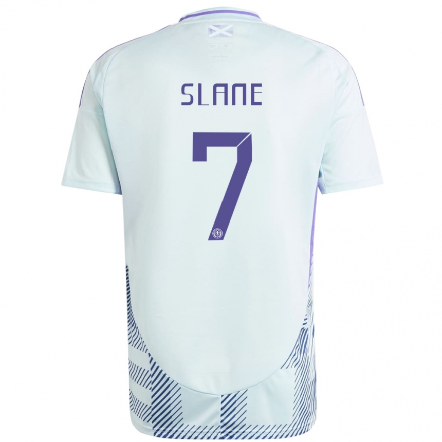 Niño Fútbol Camiseta Escocia Paul Slane #7 Azul Menta Claro 2ª Equipación 24-26 Argentina