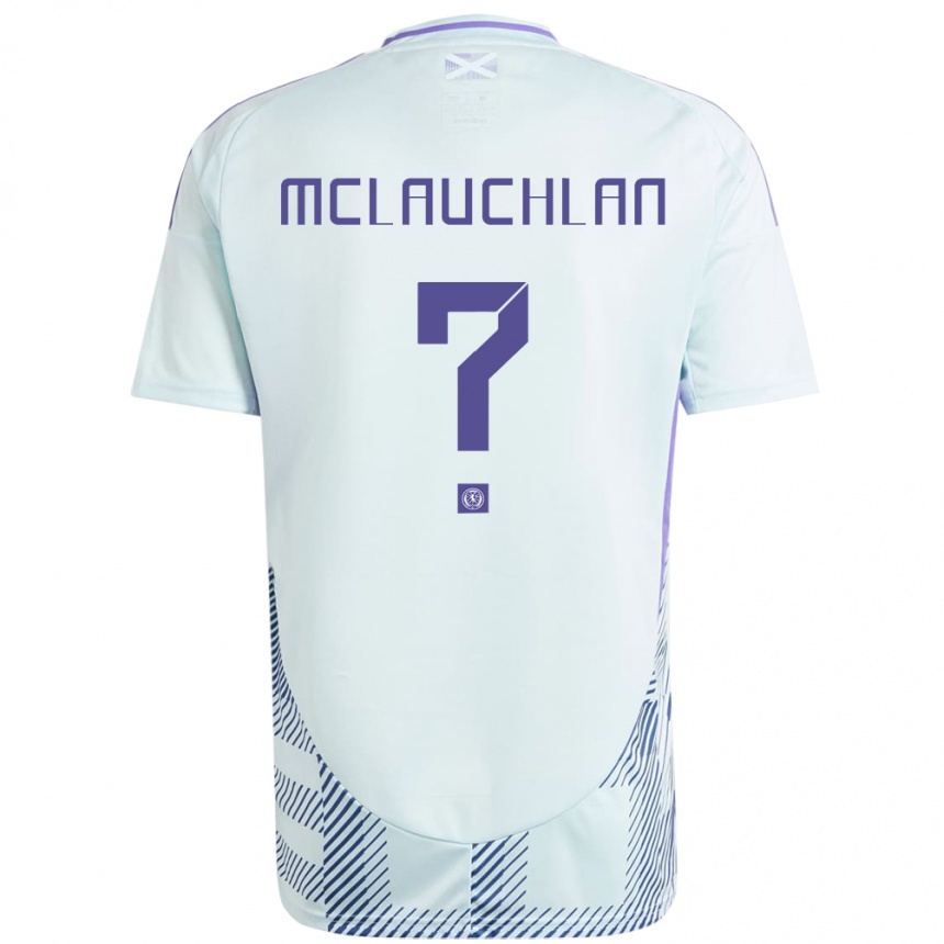 Niño Fútbol Camiseta Escocia Rachel Mclauchlan #0 Azul Menta Claro 2ª Equipación 24-26 Argentina