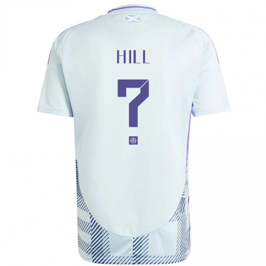 Niño Fútbol Camiseta Escocia Kathryn Hill #0 Azul Menta Claro 2ª Equipación 24-26 Argentina