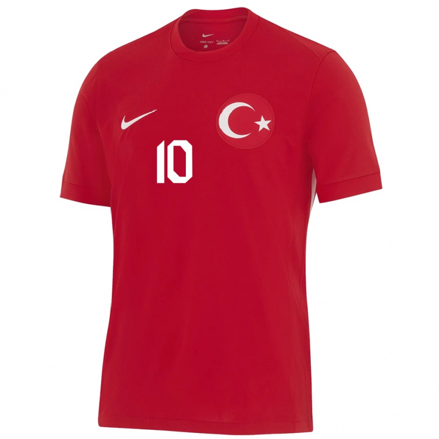 Niño Fútbol Camiseta Turquía Hakan Çalhanoğlu #10 Rojo 2ª Equipación 24-26 Argentina