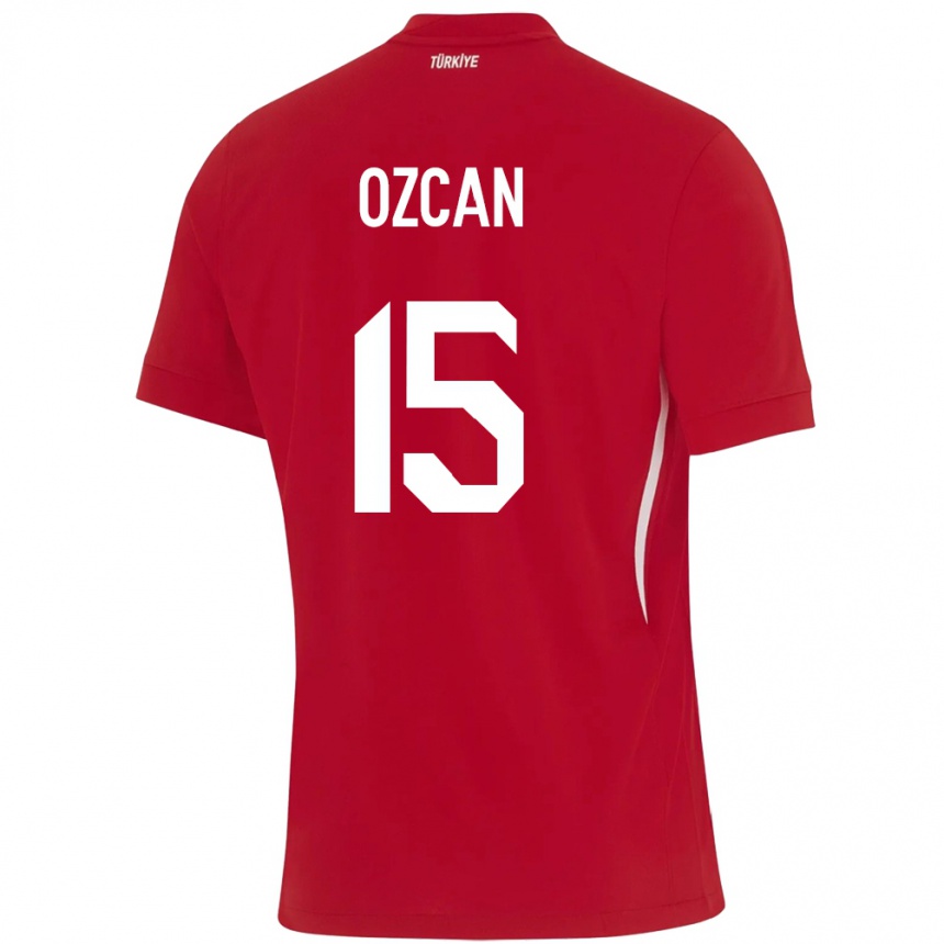 Niño Fútbol Camiseta Turquía Salih Özcan #15 Rojo 2ª Equipación 24-26 Argentina