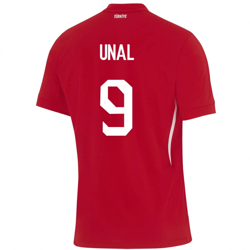 Niño Fútbol Camiseta Turquía Enes Ünal #9 Rojo 2ª Equipación 24-26 Argentina