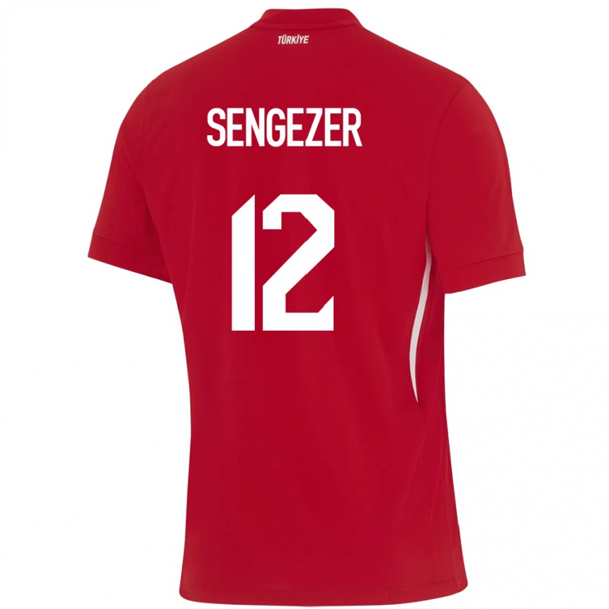 Niño Fútbol Camiseta Turquía Muhammed Şengezer #12 Rojo 2ª Equipación 24-26 Argentina