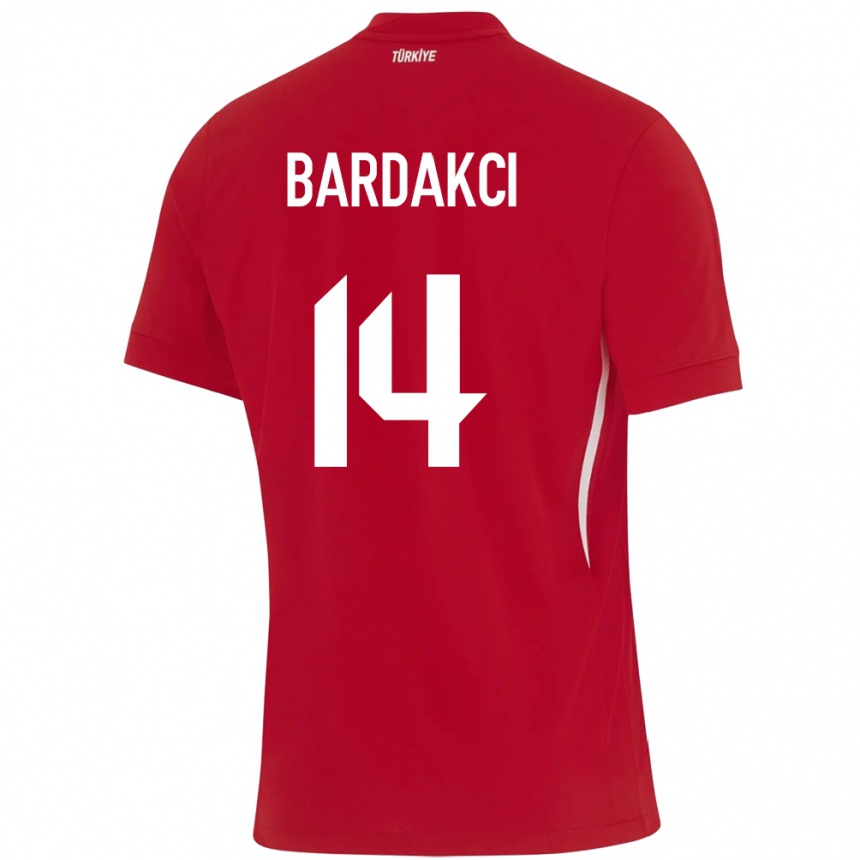 Niño Fútbol Camiseta Turquía Abdülkerim Bardakcı #14 Rojo 2ª Equipación 24-26 Argentina