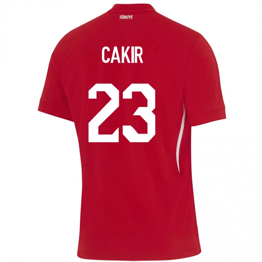 Niño Fútbol Camiseta Turquía Uğurcan Çakır #23 Rojo 2ª Equipación 24-26 Argentina