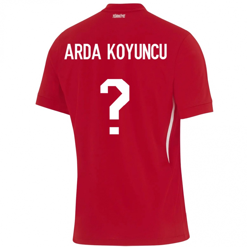 Niño Fútbol Camiseta Turquía Efe Arda Koyuncu #0 Rojo 2ª Equipación 24-26 Argentina