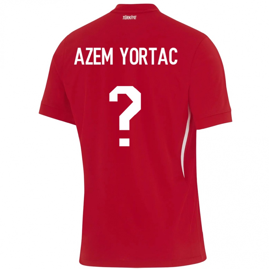 Niño Fútbol Camiseta Turquía Mustafa Azem Yortaç #0 Rojo 2ª Equipación 24-26 Argentina