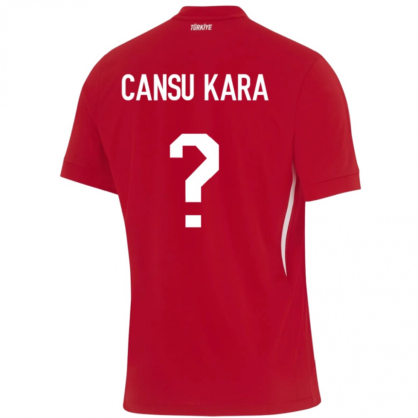 Niño Fútbol Camiseta Turquía İlayda Cansu Kara #0 Rojo 2ª Equipación 24-26 Argentina