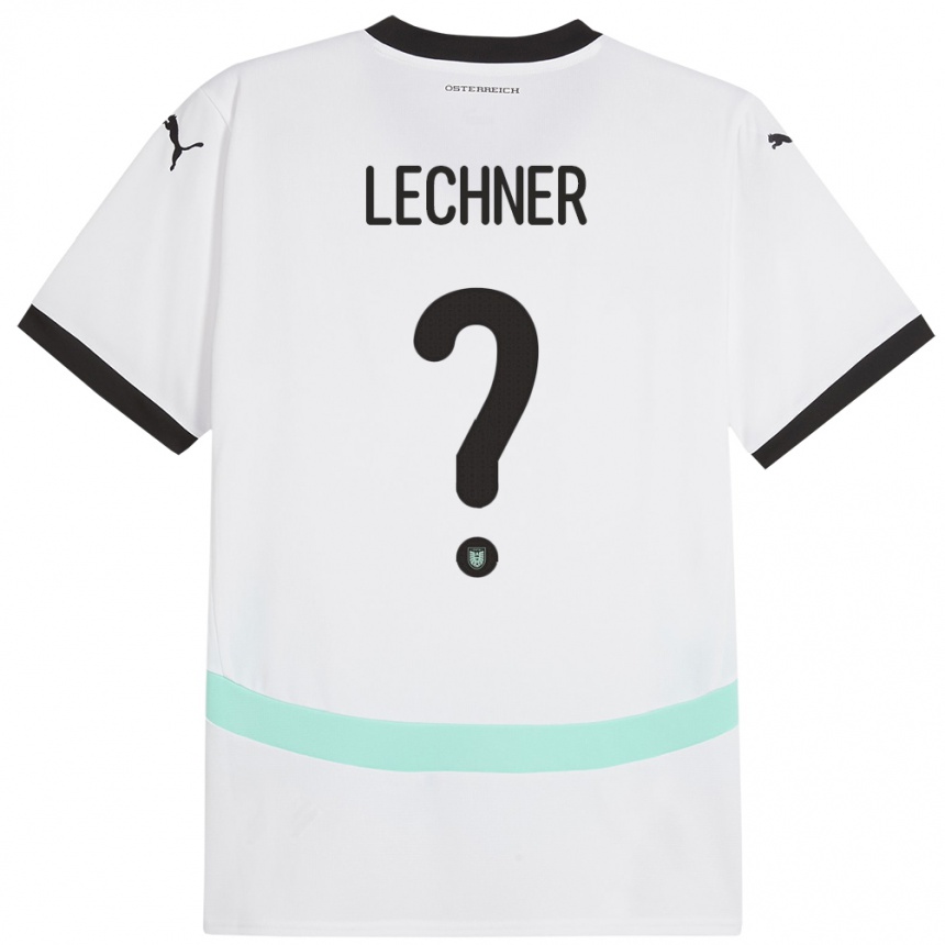 Niño Fútbol Camiseta Austria Dominik Lechner #0 Blanco 2ª Equipación 24-26 Argentina