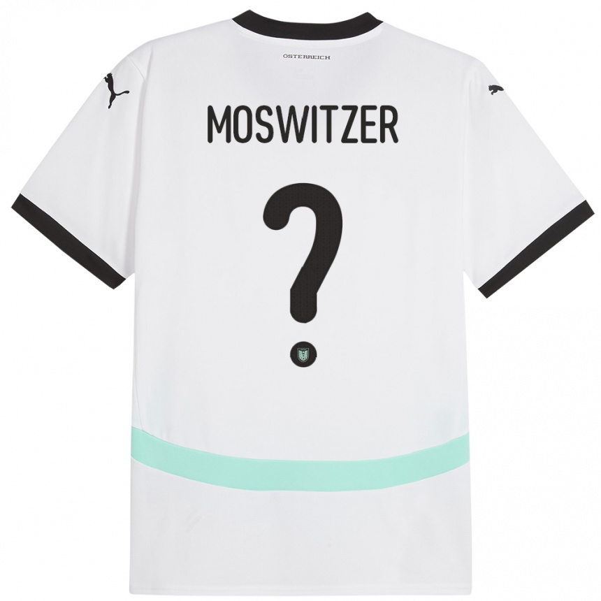 Niño Fútbol Camiseta Austria Marcel Moswitzer #0 Blanco 2ª Equipación 24-26 Argentina