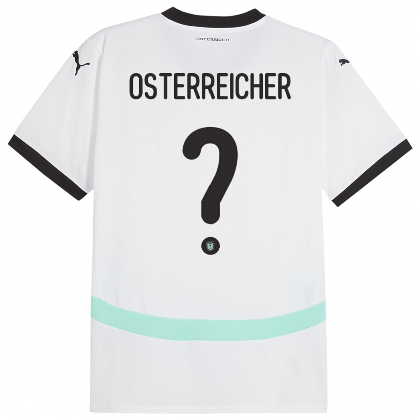 Niño Fútbol Camiseta Austria Marijan Österreicher #0 Blanco 2ª Equipación 24-26 Argentina