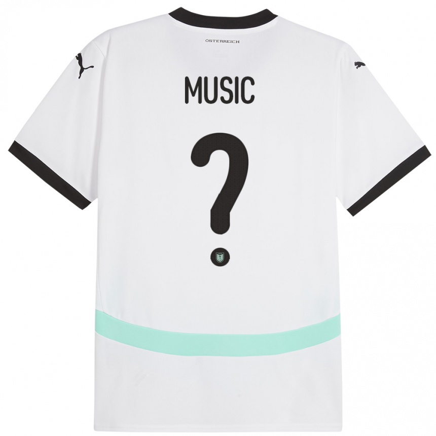 Niño Fútbol Camiseta Austria Ensar Music #0 Blanco 2ª Equipación 24-26 Argentina