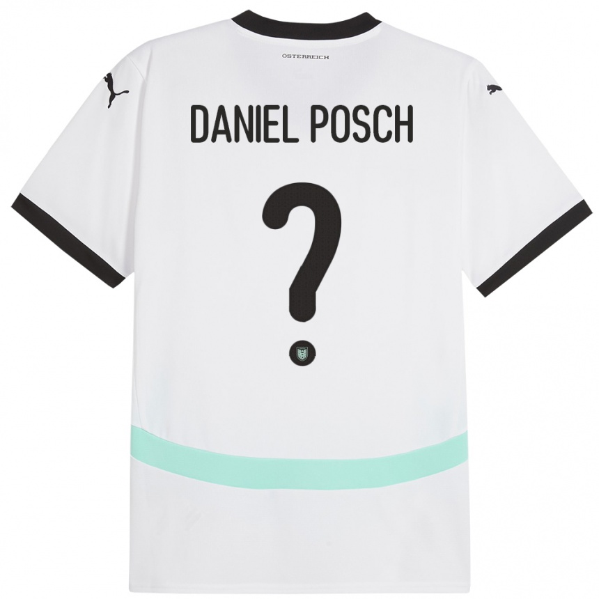 Niño Fútbol Camiseta Austria Daniel Posch #0 Blanco 2ª Equipación 24-26 Argentina